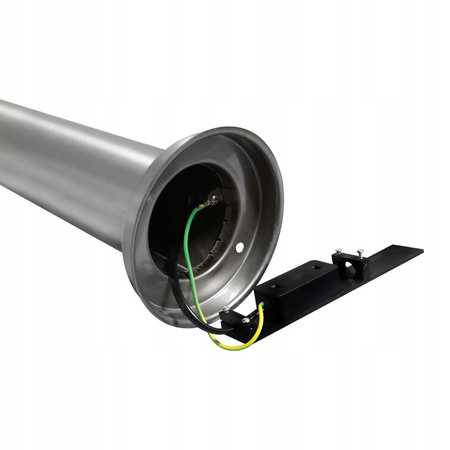 Gartenlampe für den Außenbereich E27-Stab 65cm Silber