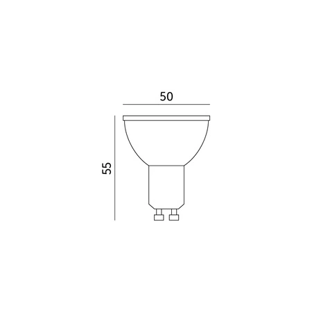 LED GU10 Reflektor Glühbirne 8.5W 800lm 4000lm Neutral 100° LED2B Kobi
