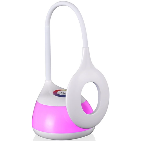 GALACTIC LED-Nachttischlampe weiß + RGB 5W integrierter GOLDLUX-Akku