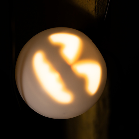 Weihnachtsgirlande 8x LED batteriebetrieben dekorativ Schneemänner Geister 4,33 m spielend weiß + USB C