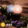LUMILED LED Solar Gartenlampe ATRIS Driven White Ball 10cm RGB