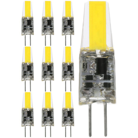 10x LED Kapseln G4, LED-Lampe 3W = 30W 330lm 360° 6500K kalt LUMILED