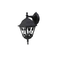 Gartenlampe LED Wandleuchte HAGA E27 IP44 nach unten gerichtete Laterne schwarz RABALUX