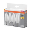 4x LED-Lampe B35 Kerze E14 4W = 40W 470lm 2700K Warm 300° BASE Osram