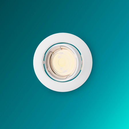 Versenkte LED GU10 Movable Aluminium Rund Weiß Peridot Philips