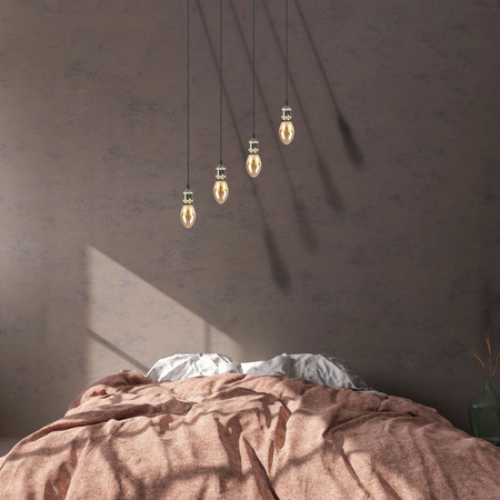 LED-Lampe B75 E27 4W 200lm 1800K Warm 320° Amber Dekorativ DECOVINTAGE Sanico Goldlux