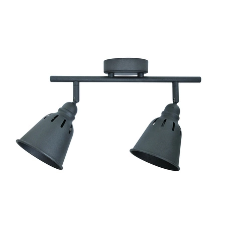 FIONA WALL LAMP Spot Wandleuchte 2xE14 Deckenleuchte SCHWARZ GOLDLUX (Polux)