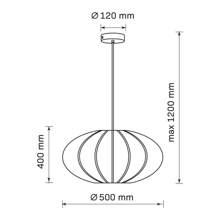 Decke Hängelampe E27 Schwarz JAPANDI Sanico Goldlux