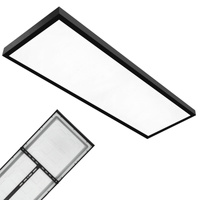 LED-Oberflächenpanel 36W 3960lm 4000K 120° Neutral Schwarz 30x120cm Brisbane Kobi