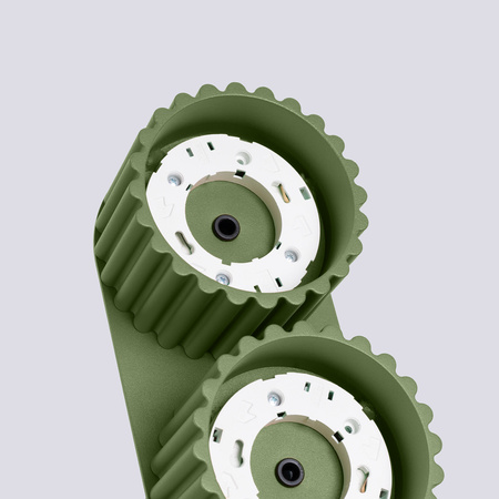 Anbauleuchte 2x GX53 Aluminium Grün Olive Aura Deep Space SL.1798 Sollux