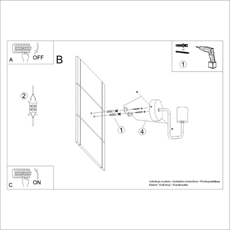 Wandleuchte E27 Naturholz Weiß Timbo Peach Puff SL.1664 Sollux