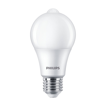 E27 A60 LED Lampen 8W = 60W 806lm 2700K Wärme 280° PHILIPS Bewegungs- und Dämmerungssensor