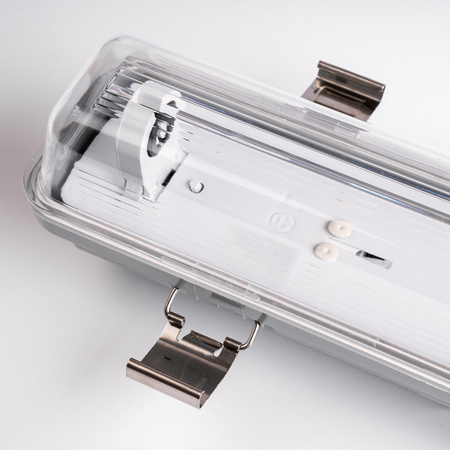 Hermetische Feuchtraumleuchte LED 2x T8, G13 Leuchte IP65 120cm HERSO LUMILED