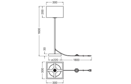 Dekorative E27 Braun Dekor Ledvance Stehleuchte