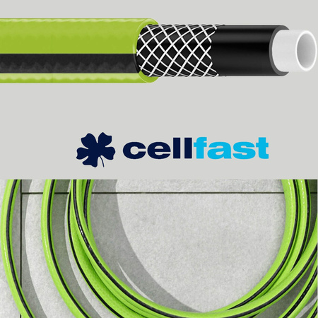 Garten-Wasserschlauch 4 Schichten mit Geflecht 3/4" 50m stark QUATTRO CELLFAST