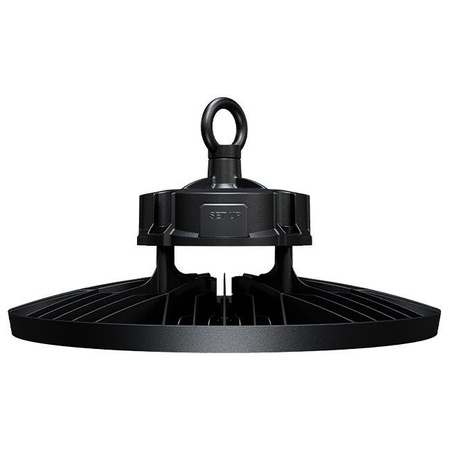 Hohe Bucht 200W 30000lm 4000K Neutral 90° Dimmbar Industrielle LED Lampe Schwarz IP65 Masterled