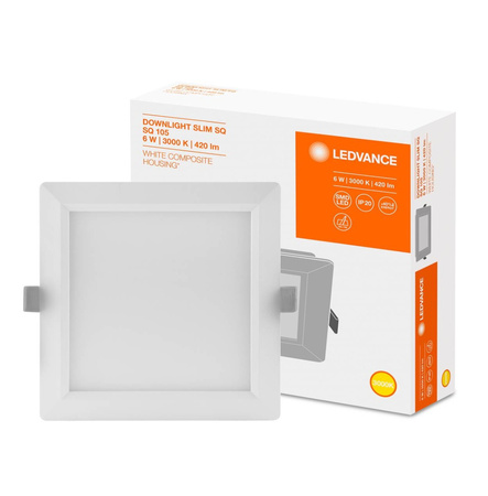 Einbau-LED-Panel 6W 3000K DOWNLIGHT Slim SQ105 LEDVANCE quadratisch