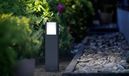 LED-Gartenleuchte für den Außenbereich ARBOR myGarden 6W 4000K IP44 Mast 40cm Anthrazit PHILIPS