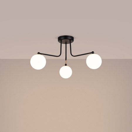 Kronleuchter Decke Pendelleuchte 3x G9 Schwarz Weiß Astral French Sky SL.1662 Sollux