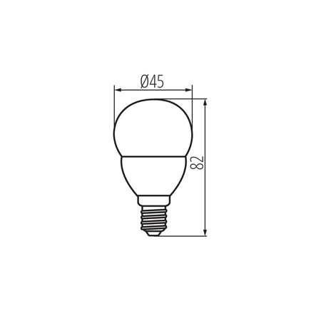 LED Lampen G45 KULKA E14 6.5W 806lm 4000K Neutral KANLUX