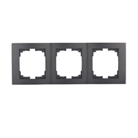 Vertikalrahmen 3fach für LOGI-Dose in graphit KANLUX