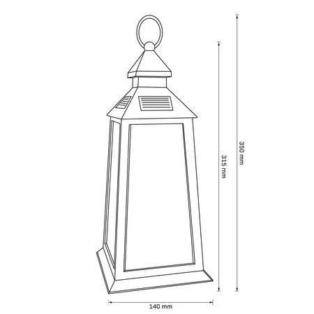 Solar Laterne Hängende LED Garten Laterne IP44 Flammeneffekt
