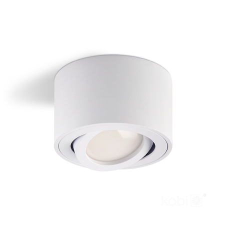 Aufbauleuchte HALOGEN SPOT 50 mm weiß rund beweglich OH36S Kobi