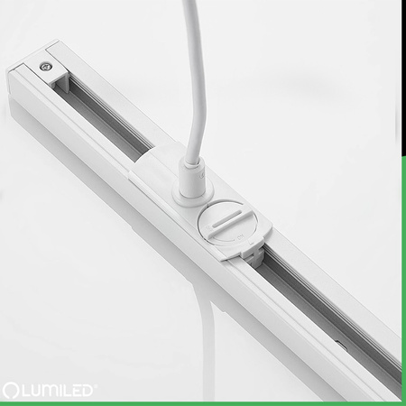 NETZADAPTER FÜR STROMSCHIENE 1F WEISS LEUCHTEND