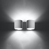 LED ORBIS Wandleuchte 2xG9Wandleuchte Top Down Weiß SOLLUX