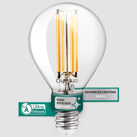 6x LED-Lampe E14 Kugel P45 2,2W 470lm = 40W 2700K warmweiß 360° Filament Energieklasse A LUMILED