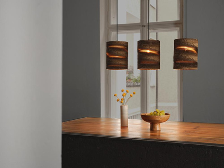 Dekor Decke Pendelleuchte E27 Braun Karton Dekor Ledvance