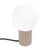 Tisch Tischlampe G9 Rund Beige Modern Matt Halo Sollux