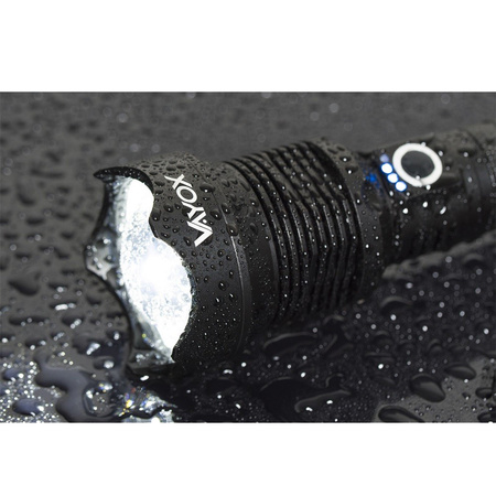 ZOOM LED XHP70 taktische Taschenlampe 25W 2000lm 3 MODI 1000m IP67 Aluminium VA0021 VAYOX