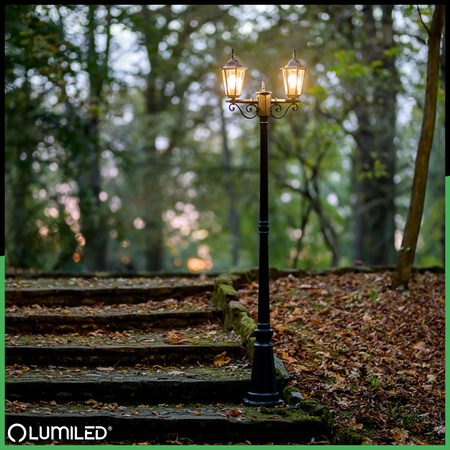 Gartenleuchte E27, Dekorative Außenlaterne 200cm BELLIS LUMILED