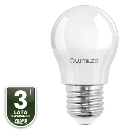 6x LED Lampen E27, Glühbirne P40 5W = 40W 470lm 180° 6500K kalt LUMILED