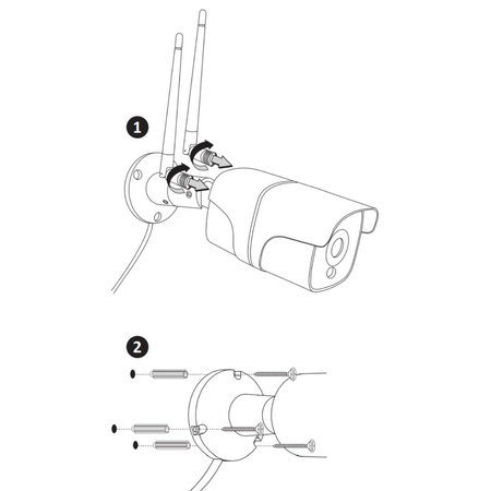 COSMO Z2 IP65 Full HD 2Mpx Außenkamera Tuya SMART WIFI GOLDLUX (Polux) PIR
