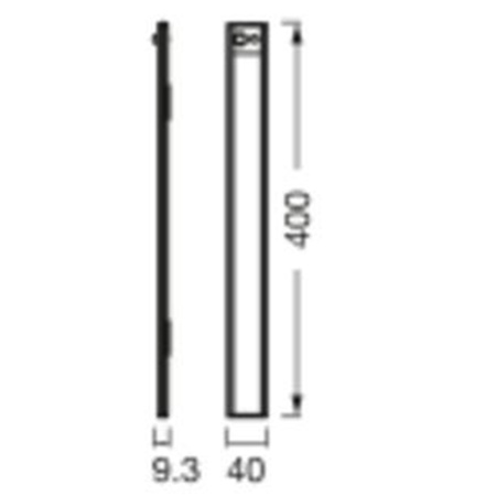 LED-Unterschrank-Lichtleiste 3.2W 200lm CCT mit Bewegungssensor Dämmerung Batterie Grau Linear Ledvance