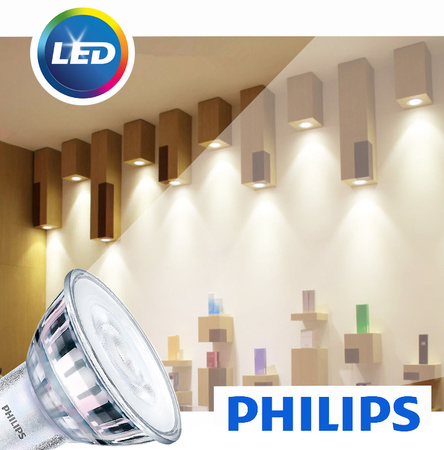 GU10 LED Leuchtmittel 4W = 35W 260lm 3000K Warm 36° PHILIPS Dimmbar