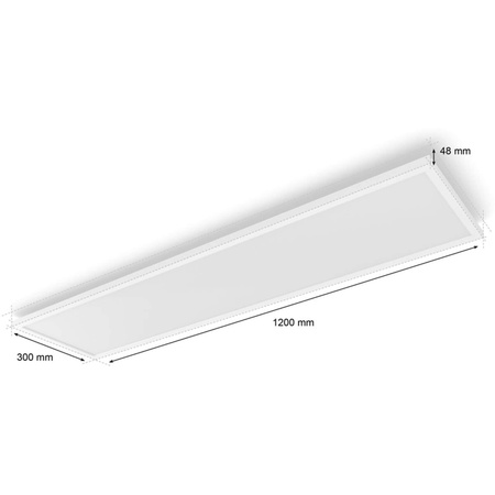 LED-Anbaupanel SURIMU 60W CCT RGB 120cm PHILIPS HUE Bluetooth Zigbee Deckenleuchte