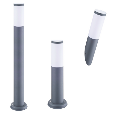 LED-Gartenleuchte E27 OSLO TUBA GOLDLUX (Polux) LOW GRAY 45cm