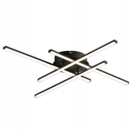 Geometrische Deckenleuchte PLAFON LED-Kronleuchter MODENA GRANDO 34W 4000K schwarz