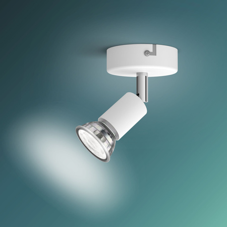 Deckenleuchte LIMBALI GU10 Wandleuchte Reflektor beweglich weiß PHILIPS