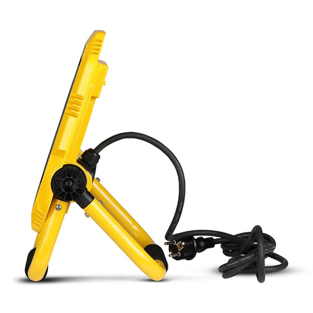 LED Fluter 50W 4000lm 4000K IP44 Schwarz+Gelb Samsung Chip VT-51 V-TAC