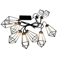 LED-Gartengirlande Batterie 2,1m 2xAA ALBORG Schwarz GOLDLUX (Polux)