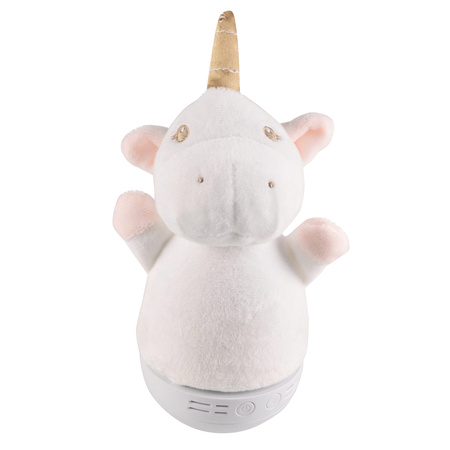 Dekorative LED-Batterieleuchte Weiß Rosa Einhorn Sanico Goldlux