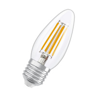 LED-Glühbirne B35 E27 3.4W = 40W 470lm 2700K Warm Dimmbar 320° Glühfaden Leistungsklasse Ledvance