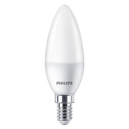 3x LED Lampen E14 Kerze B35 4.9W = 40W 470lm 2700K Warm Philips