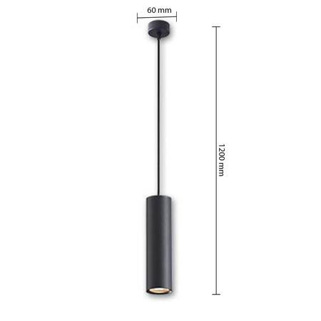 Deckenleuchte Hängeleuchte GU10 Mattschwarz Idar Masterled