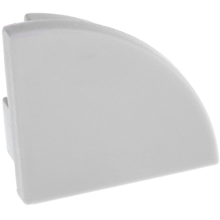 Eckendkappe für Profil KM55K-S Kunststoff, Grau LUMILED