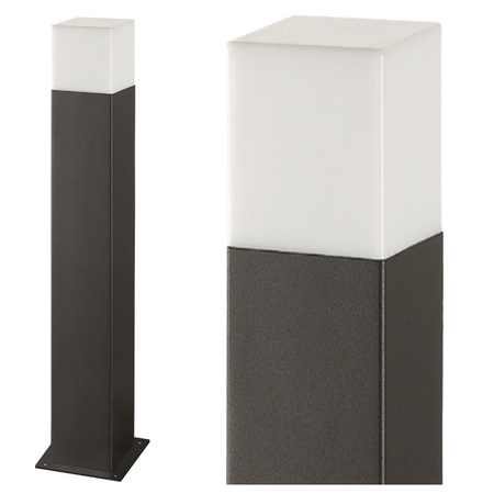 LED-Gartenlampe E27 NEW YORK TUBA Mast 44cm Graphit - GOLDLUX (Polux)